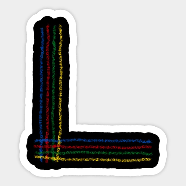 The letter L! Sticker by spinlifeapparel